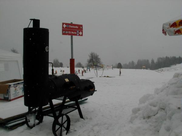 Oklahoma BBQ in de sneeuw