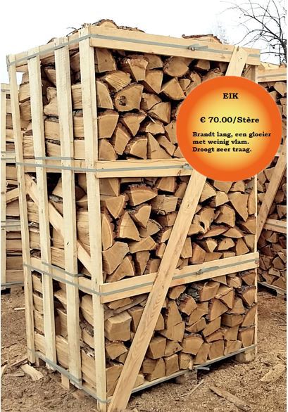 Firewood loaded on palette (boxes)